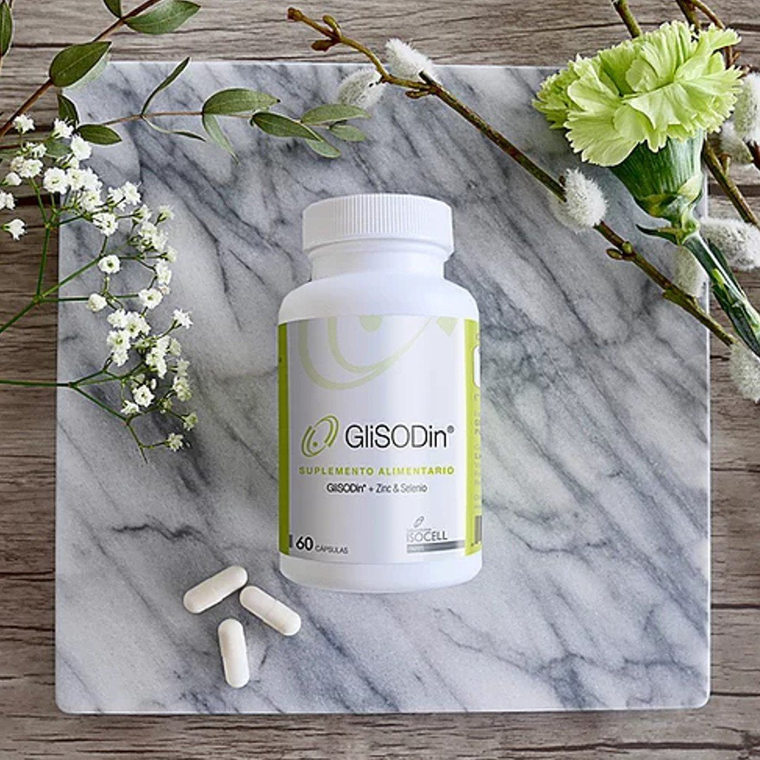 Glisodin Antioxidante Sistémico / Rejuvenece, evita caída pelo, Hidrata, Da Brillo, desinflama, mejora rosácea y acné