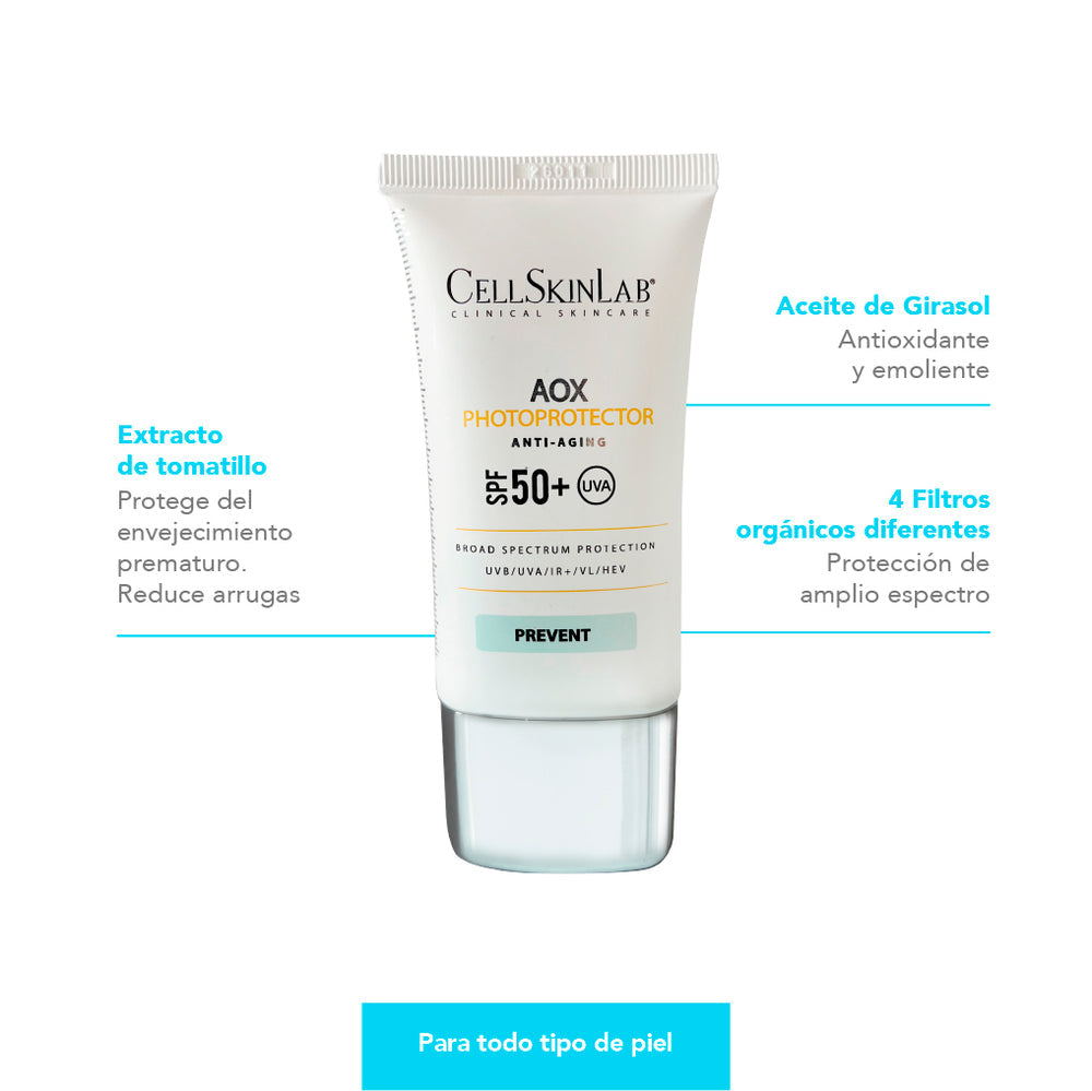 AOX PHOTOPROTECTOR SPF 50+ 40 ML.