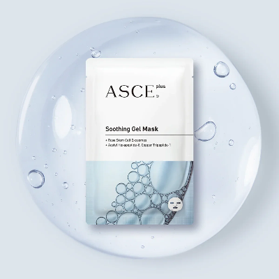 ASCE PLUS SOOTHING GEL MASK - 1 unidad - MASCARILLA FACIAL REFRESCANTE Y CALMANTE QUE CONTIENE EXOSOMAS