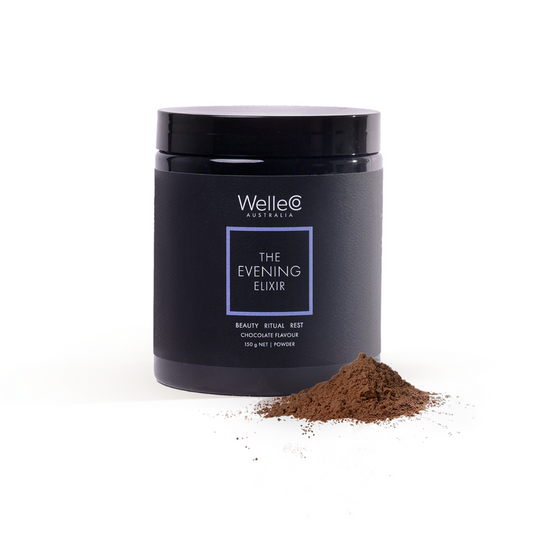 The Evening Elixir | WELLCO

Nutrición nocturna para una piel más luminosa y un descanso reparador.